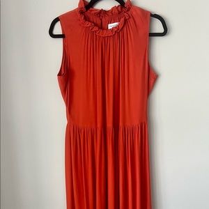 Calvin Klein Orange Dress with key hole back detail